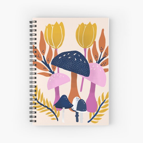 Aperçu de l'œuvre Champignons Mimosa Magiques créée et vendue par Shell Doodles Art.