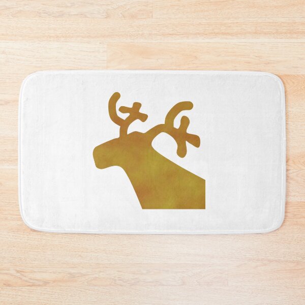 Item preview, Golden Reindeer on white designed and sold by CreaTwinkles.