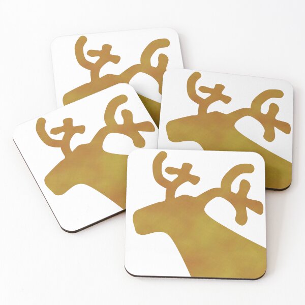 Item preview, Golden Reindeer on white designed and sold by CreaTwinkles.