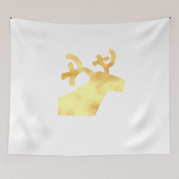 Item preview, Golden Reindeer on white designed and sold by CreaTwinkles.