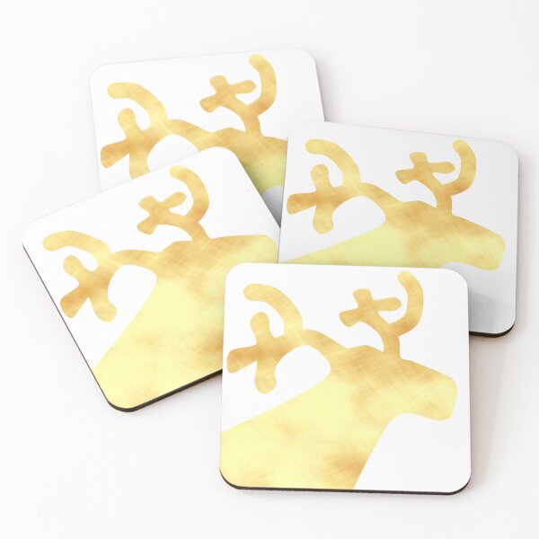Item preview, Golden Reindeer on white designed and sold by CreaTwinkles.