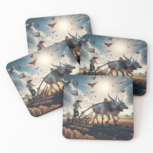 Item preview, Background image of plowing the land, farmers designed and sold by KwangCB.