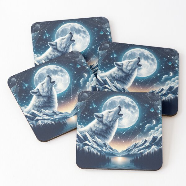 Item preview, Shadow wolf with the moon 2 designed and sold by APOLLO TWENTY ONE.