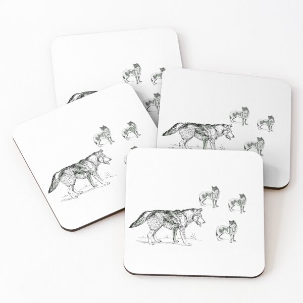 Item preview, Wolf Pack – Monochrome Wilderness Art designed and sold by KA-Design-Art.