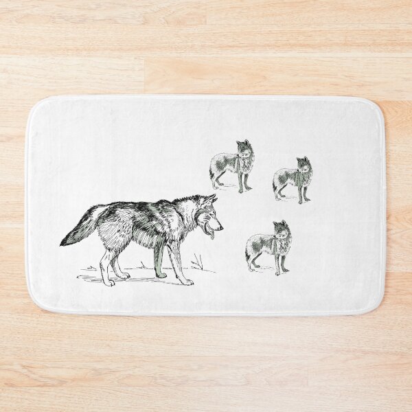 Item preview, Wolf Pack – Monochrome Wilderness Art designed and sold by KA-Design-Art.