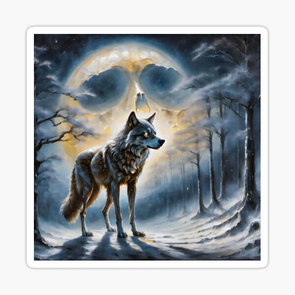 Item preview, Snow Moon reflection designed and sold by Rodyz.Art.
