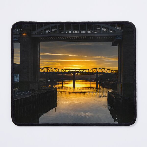 Item preview, Sunset Over the River Tyne with Bridges designed and sold by David Patterson.