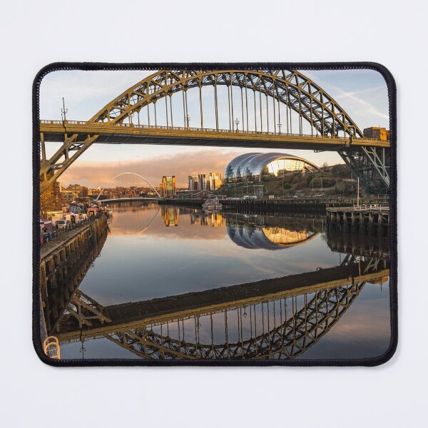 Item preview, Iconic Bridges Reflecting on the River Tyne at Sunset designed and sold by David Patterson.