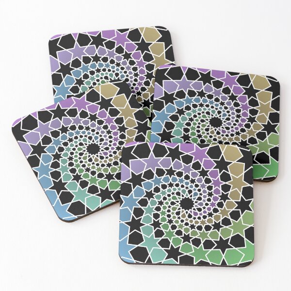 Item preview, 14-fold fractal spiral geometric design designed and sold by mathemartiste.