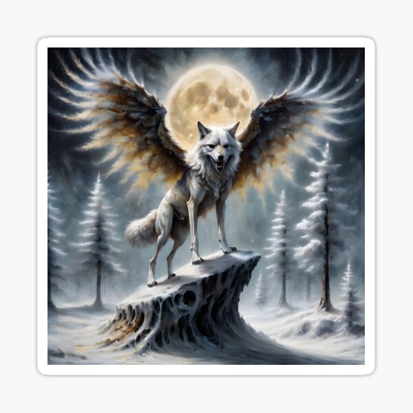 Item preview, Snow Moon Howl designed and sold by Rodyz.Art.