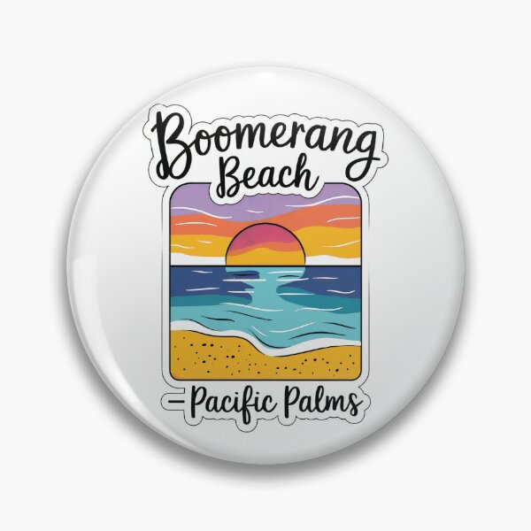 Item preview, Boomerang Beach sticker designed and sold by Random Designs.