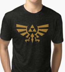 Triforce Crest - Legend of Zelda Tri-blend T-Shirt