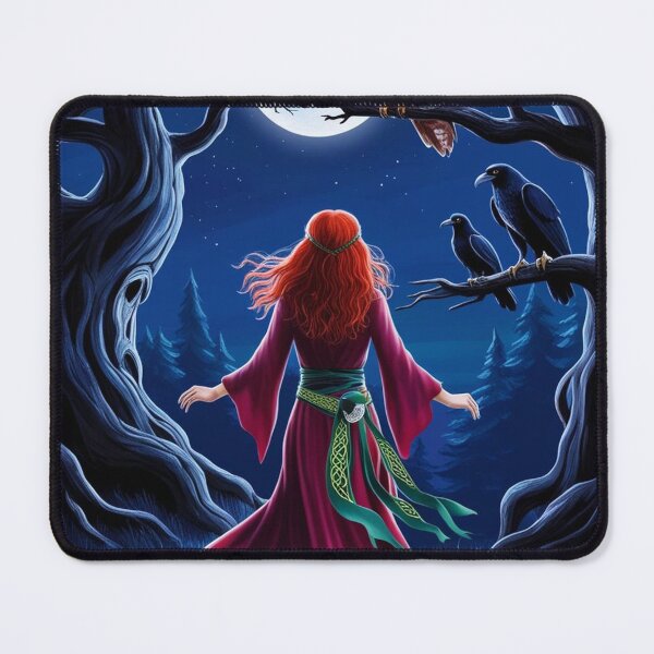 Item preview, celtic witch in magic forest designed and sold by Silvia Galliani.