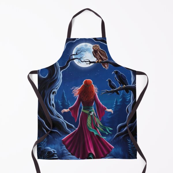 Item preview, celtic witch in magic forest designed and sold by Silvia Galliani.