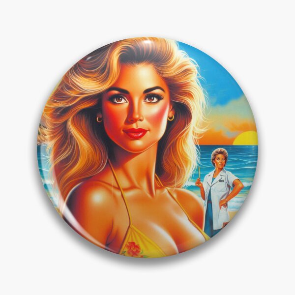 Item preview, Hot Blonde Beach Girl designed and sold by PulpVintage.