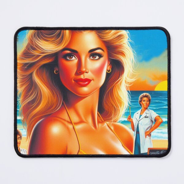 Item preview, Hot Blonde Beach Girl designed and sold by PulpVintage.