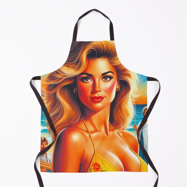 Item preview, Hot Blonde Beach Girl designed and sold by PulpVintage.