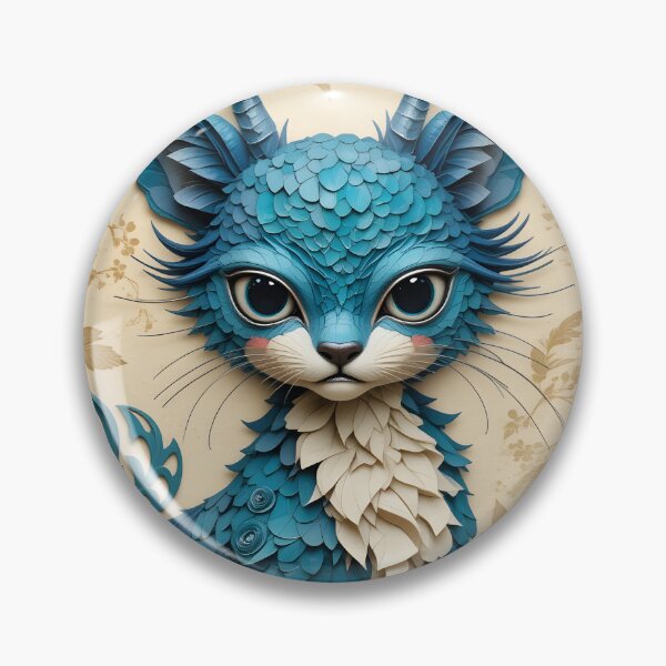 Item preview, The little blue feline designed and sold by oblik.