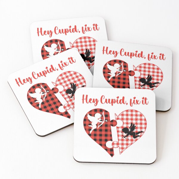 Item preview, VALENTINES DAY OUTFIT FUNNY PLAID PUZZLE CUPID COUPLE SINGLE designed and sold by NiibDesigns.