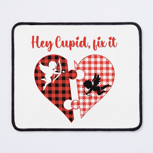 Item preview, VALENTINES DAY OUTFIT FUNNY PLAID PUZZLE CUPID COUPLE SINGLE designed and sold by NiibDesigns.