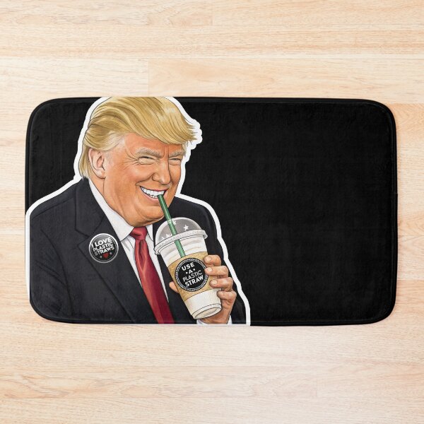Item preview, Donald J Trump Loves Plastic Straws designed and sold by plushism.