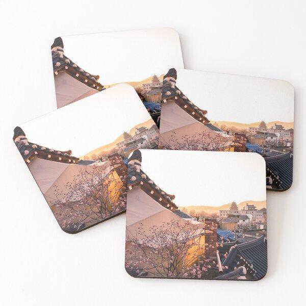 Item preview, Bukchon Hanok Village Rooftops Sunset - Seoul, Korea designed and sold by TRVLR Designs.