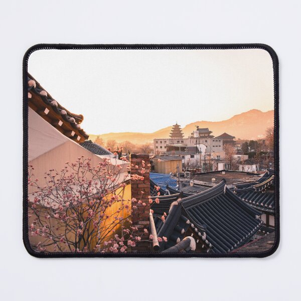 Item preview, Bukchon Hanok Village Rooftops Sunset - Seoul, Korea designed and sold by TRVLR Designs.
