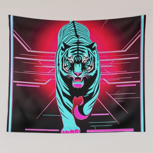Item preview, Cyberpunk Tiger Camo Digital Futuristic Pattern designed and sold by CamouflageLab.