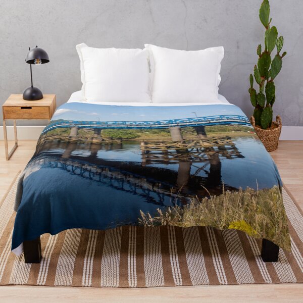 Item preview, Blue Bridge Over Calm River Tyne at Newburn designed and sold by David Patterson.