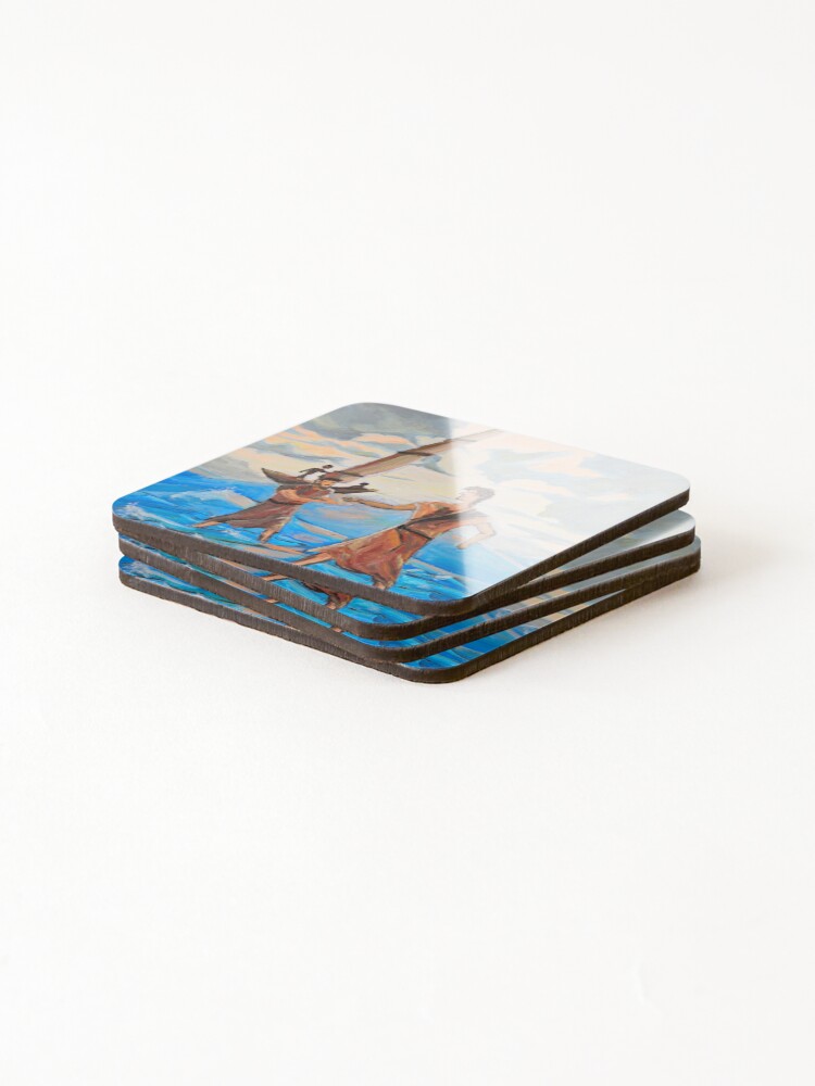 Thumbnail 4 of 5, Coasters (Set of 4), Rescued designed and sold by RudyYoder.