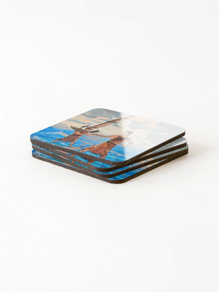 Thumbnail 4 of 5, Coasters (Set of 4), Rescued designed and sold by RudyYoder.