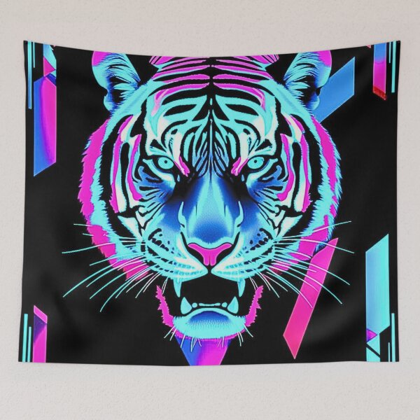 Item preview, Cyberpunk Tiger Camo High Tech Neon Look designed and sold by CamouflageLab.
