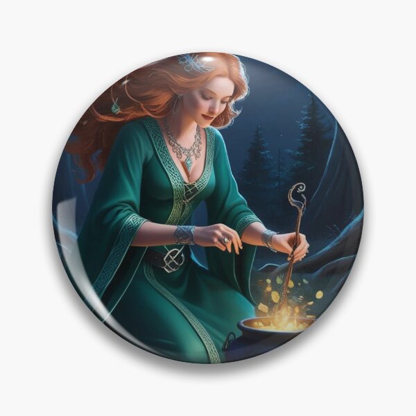 Item preview, celtic witch make magic potion designed and sold by Silvia Galliani.