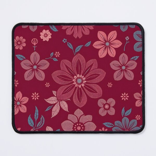 Item preview, Vintage Floral Granny Pattern in Rich Bordeaux Tones – Retro Aesthetic Design designed and sold by WAUZ.