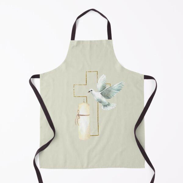 Item preview, Cross with white dove and a church candle. Watercolor illustration for Baptism, communion designed and sold by BartolArt.