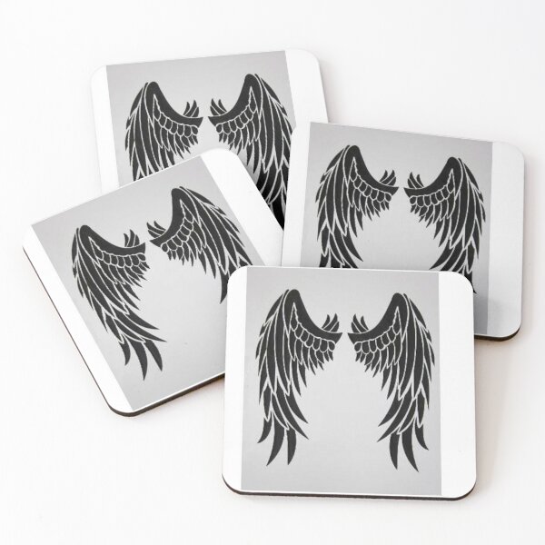 Item preview, "Elegant Black Angel Wings Design" designed and sold by Printandpick.