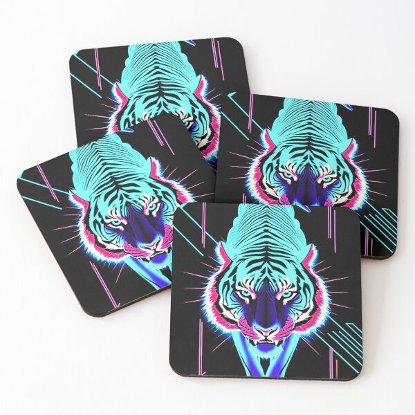 Item preview, Cyberpunk Tiger Camo Bold Neon Style designed and sold by CamouflageLab.