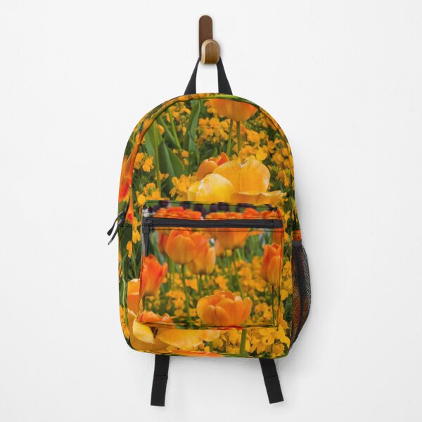 Item preview, Vibrant Orange and Yellow Tulip Garden in Full Bloom designed and sold by David Patterson.