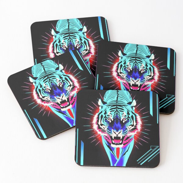Item preview, Cyberpunk Tiger Neon Camo Futuristic Design designed and sold by CamouflageLab.