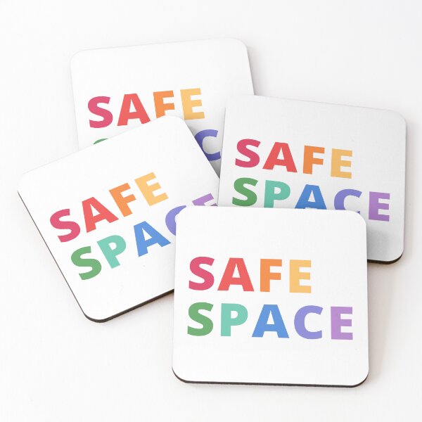 Item preview, Safe Space Inclusive LGBTQIA+ Rainbow Text designed and sold by Wanderior.