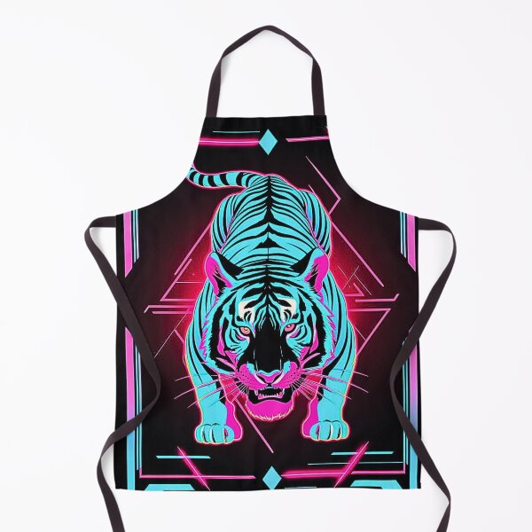 Item preview, Cyberpunk Tiger Camo Electric Blue Neon Pink designed and sold by CamouflageLab.