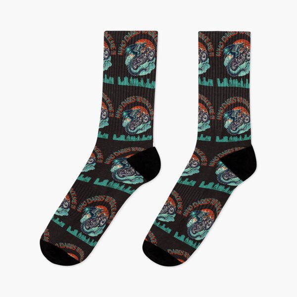 Item preview, Who Dares To Race Me?! Dragon Motorcycle Riders Bikers Sky designed and sold by GoDare.