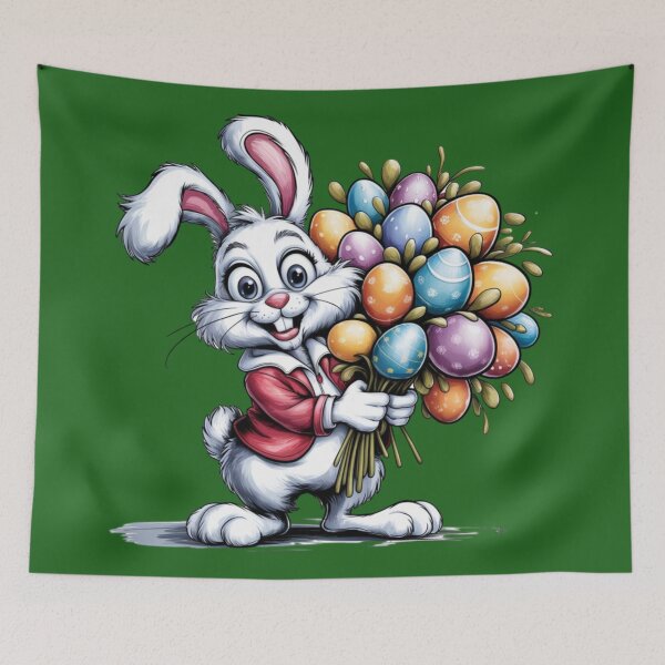 Item preview, Easter bunny with Easter egg bouquet designed and sold by 123ks.