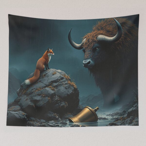 Item preview, Fox and Ox designed and sold by HabitableMoons.