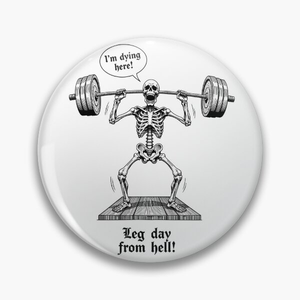 Item preview, Skeleton doing muscle training:Leg day from hell! black ver. designed and sold by FortuneWildCat.
