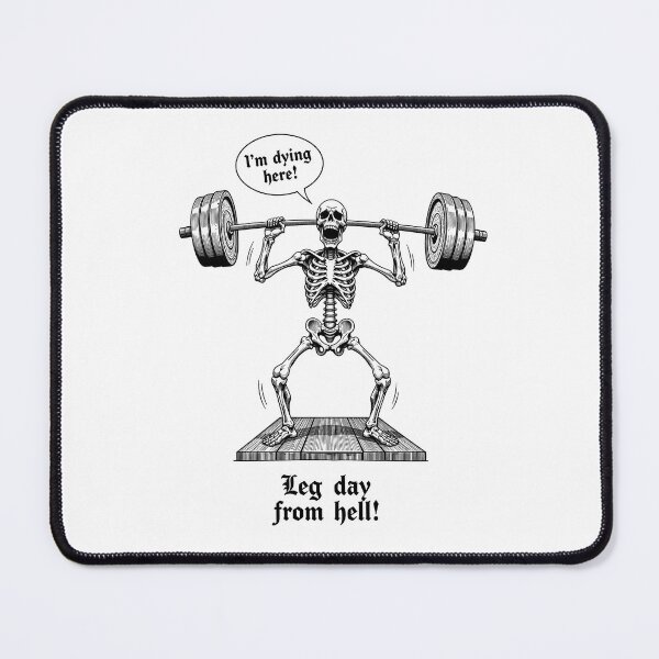 Item preview, Skeleton doing muscle training:Leg day from hell! black ver. designed and sold by FortuneWildCat.