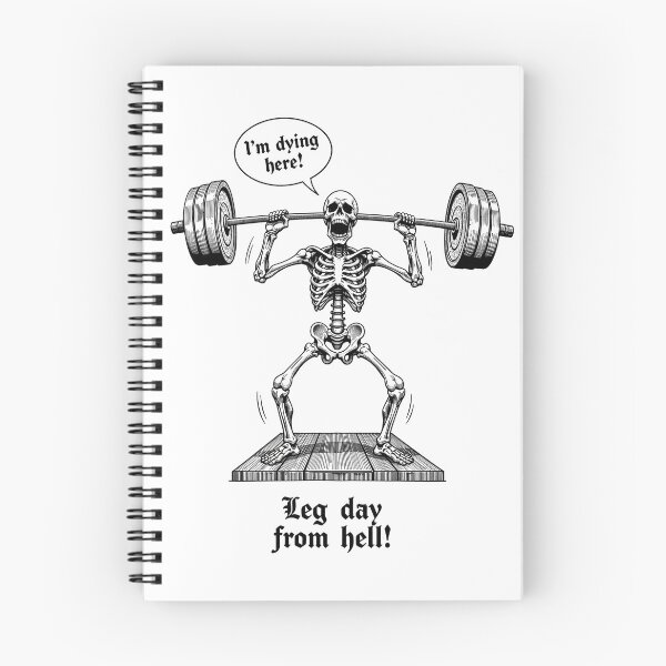 Item preview, Skeleton doing muscle training:Leg day from hell! black ver. designed and sold by FortuneWildCat.