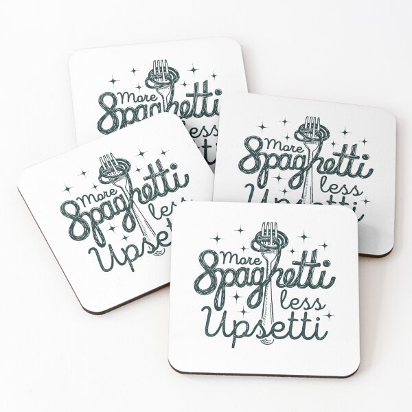Item preview, More Spaghetti Less Upsetti Funny Meme designed and sold by DreamyNature.