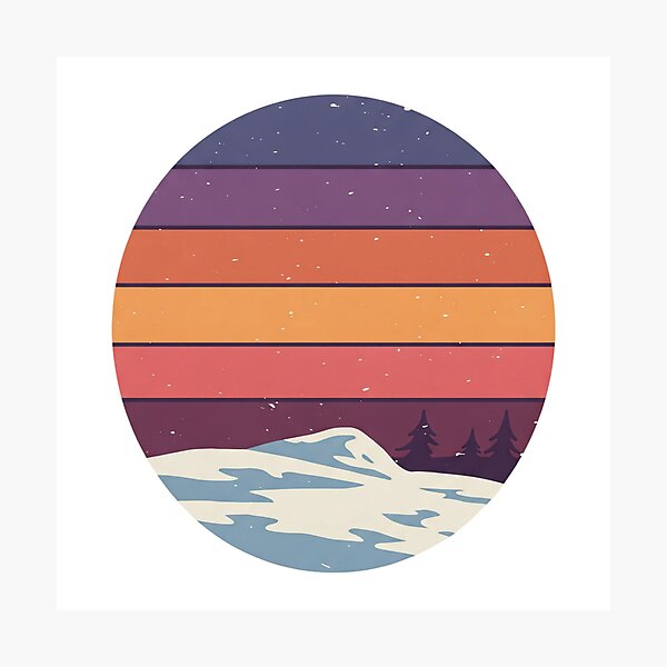 Item preview, Snowy Sunset designed and sold by Tw1nsAIArt.