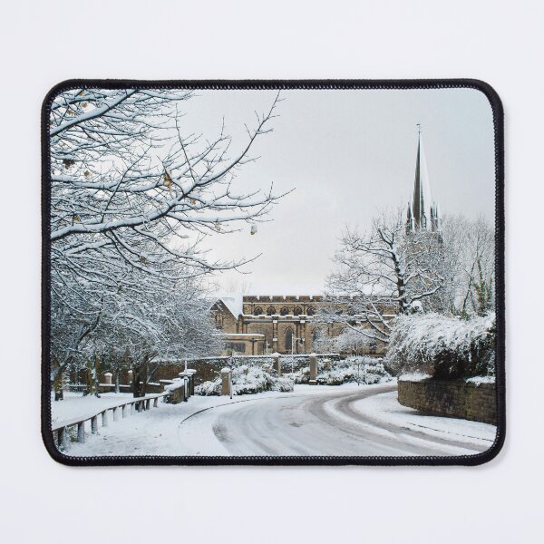 Item preview, Snow-Covered Village Street with Church at Jesmond designed and sold by David Patterson.